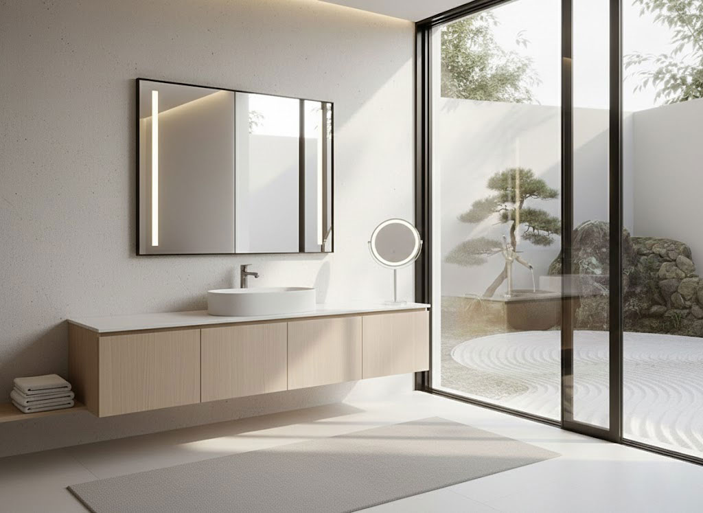 LED Rasier und Kosmetikspiegel