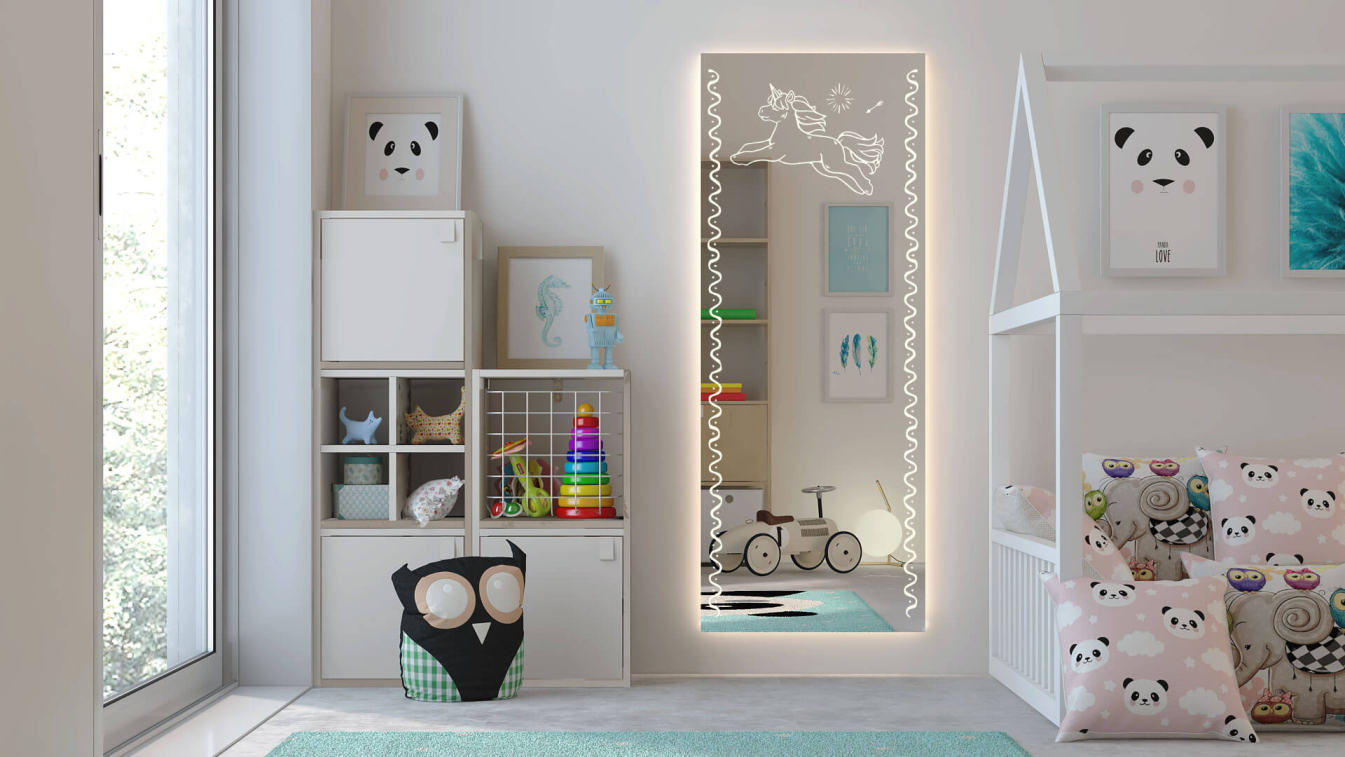 Kinderzimmer Spiegel Einhorn