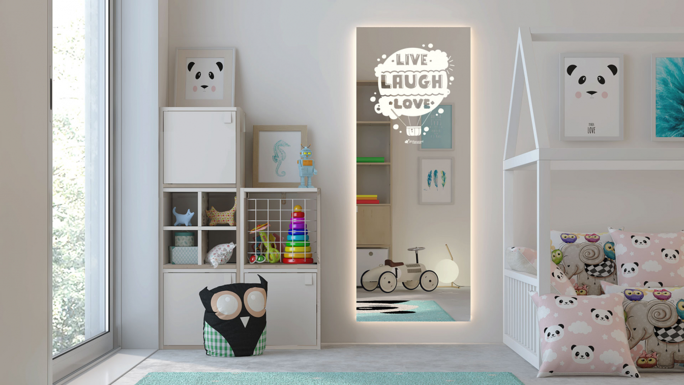 Kinderzimmer Spiegel Live Laugh Love